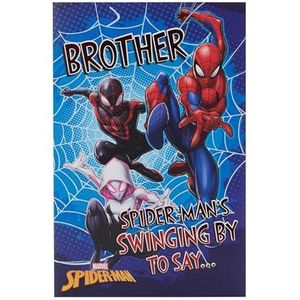 UK Greetings Marvel Spider-Man verjaardagskaart voor broer motief meerdere kostuums