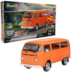 Revell Easy Click-systeem 07667 - VW T2 bouwbusmodel, schaal 1:24