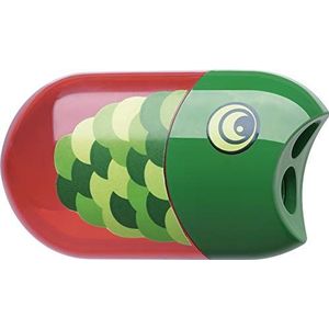 Faber-Castell 10004516, groen / rood, vis potlood/gum, slijper