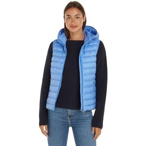 Tommy Hilfiger Lw Padded Global Stripe Vest Ww0ww40779 Damesvesten, Blauw (Blue Spell), S