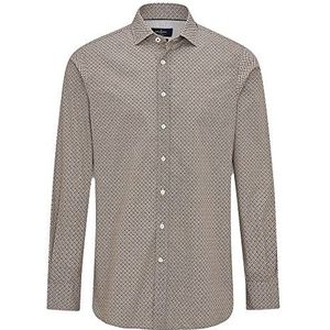 Hackett London t shirt halsdoek bedrukt heren, Bruin/Wit