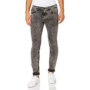 7 For All Mankind Ronnie mannen Jeans Tapered Stretch Tek Marble, grijs.