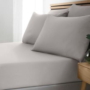 Catherine Lansfield So Soft Easy Iron Hoeslaken voor super kingsize bed, grijs