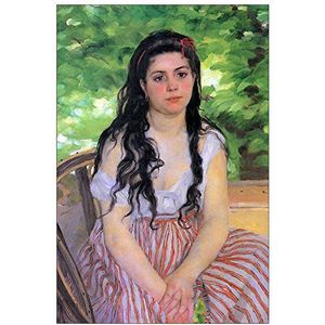 ArtPlaza Renoir Pierre-Auguste SummerTime Study gordijn, hout, meerkleurig, 60 x 90 cm