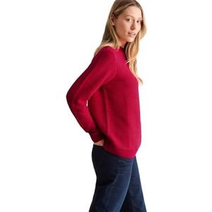 Cecil Pull structuré bicolore pour femme, Granita Red, XXL