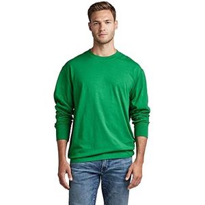 G-STAR RAW Back GR Boxy T-shirt met lange mouwen, groen (Jolly Green B255-d608), L, groen (Jolly Green B255-d608)
