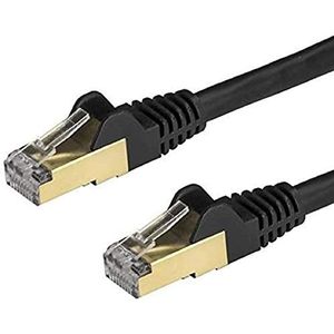 StarTech.com Cat6a Ethernet-kabel, afgeschermd, STP Cat6a, 1 m, zwart