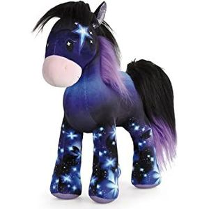 NICI Pony Starflower 48753 Zacht pluche dier om te knuffelen en te spelen, voor kinderen en volwassenen, blauw, 25 cm