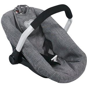 Bayer Chic 2000 - Autostoel babypoppen, 708 76, kleur: Jean-grijs, 50 cm