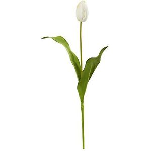 NearlyNatural Zijden bloemen, metaal, wit