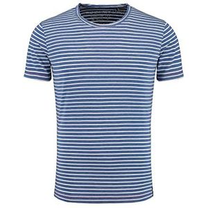 KEY LARGO Danilo Ronde Heren T-Shirt, Blauw (1208), L, blauw (1208)