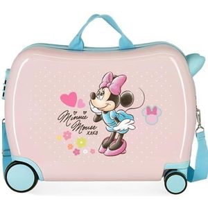 Joumma Disney Minnie Imagine Kinderkoffer, roze, 50 x 38 x 20 cm, stijf, ABS, zijcijfersluiting, 38 l, 1,8 kg, 2 wielen, handbagage, roze, kinderkoffer, Roze, Koffer voor kinderen