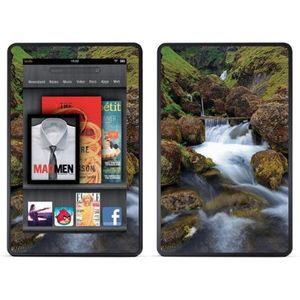 Diabloskinz Stickers en stickers Vinyl Diabloskinz voor Kindle Fire in Waterfall in Spring