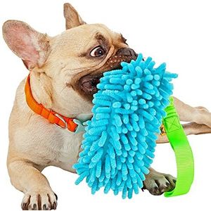 Dingo 15656 elastische mop voor honden, bijtspeelgoed voor grappige behendigheidstraining, blauw