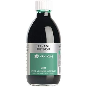 Lefranc Bourgeois Nan-King Ink, onuitwisbaar, 250 ml, groen