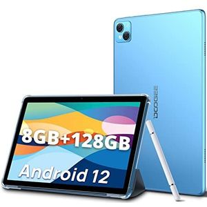 DOOGEE Tablet 10,1 inch Android 12, Octa-Core Tablet 15GB RAM 128GB ROM (1TB uitbreidbaar), 5G + 2,4G WiFi | 13 MP + 8 MP | HD IPS display | 8300 mAh | Bluetooth 5.1 | blauwe touch-pen