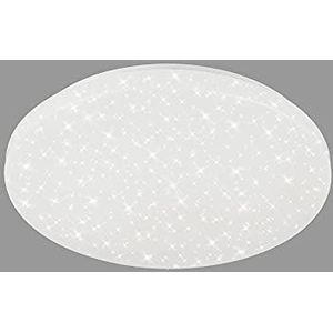 Briloner Leuchten - LED badkamerlamp met sterrendecoratie 18W plafondlamp IP44 2200lm 4000K wit 385x75mm (DxH), 2360-016