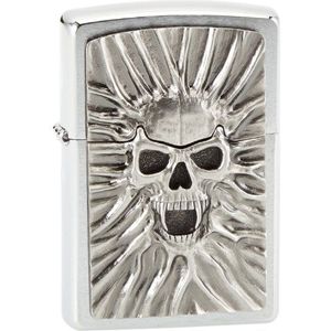 Zippo Lighter Scream of Sand Emblem Silver One Size