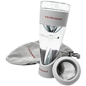 Vin Bouquet Fia 002 Wijnbeluchter, onmiddellijke ventilatie wijn, beluchter, basis, filter en fluwelen zak