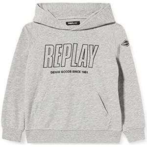 Replay Sweatshirt met capuchon voor jongens, M02 Grijs Melange
