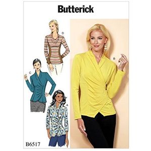 Butterick Patterns 6517 E5 snijpatroon Top Misses, meerkleurig, 17 x 0,5 x 22 cm