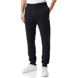 Champion Legacy Champion Basics Powerblend Fleece Rib Cuff Trainingsbroek voor heren, zwart.