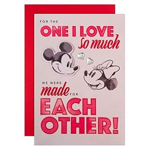 Hallmark Valentijnsdag kaart voor One I Love, Mickey en Mouse Disney