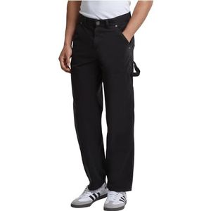 Urban Classics Pantalon en sergé sergé pour homme, pantalon décontracté pour homme, coupe ample, tailles 28-44, Noir, 31