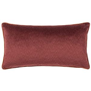 Paoletti Torto Marsala rechthoekige kussensloop, rood/rood, 30 x 60 cm