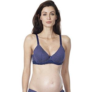 Noppies zwangerschapskleding voor dames, borstvoeding, gevoerd, spacer dot, meerkleurig (Navy C166)