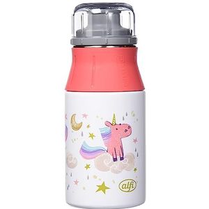 alfi Kids Bottle Drinkfles voor kinderen, roestvrij staal, 400 ml, met schroefsluiting, licht en robuust, voor koolzuurhoudende dranken, zonder vingerafdrukken, BPA-vrij