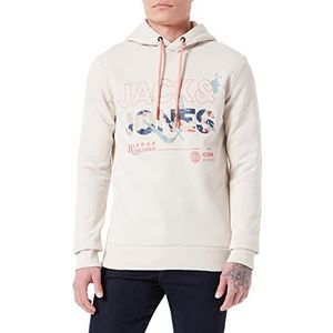 Jack & Jones Jcogame Sweat Hood Ln Trainingspak voor heren, Moonbeam