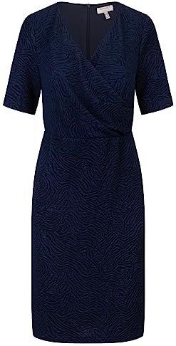APART Fashion Jurk voor dames, Donkerblauw metallic, 36