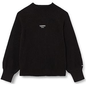 Tommy Jeans Tjw CRV Turtleneck Lofty Sweater Pullovers Femme, Noir, XXL