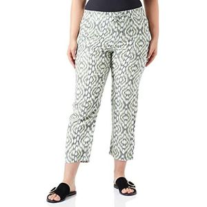 Gerry Weber Eenvoudige pasvorm, damesbroek, Groene print.