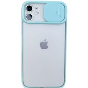 [iPhone 12] Coque avec Caméra, [Slim Fit Thin] Housse de protection contre la caméra coulissante, [Coque aggiornat pour] Apple iPhone 12-Sky Blue