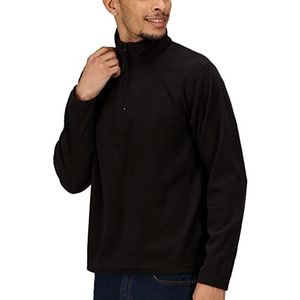 Regatta Microfleece herenjack met ritssluiting, zwart.