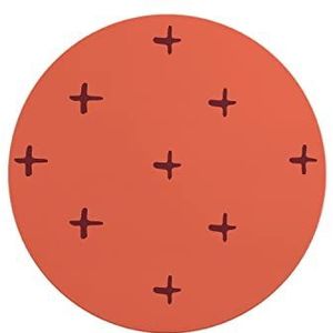 Questo Casa, Ronde muismat met antislip onderkant voor kantoor en thuis, diameter 22 cm