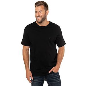 JP 1880 Menswear 702637 Basic T-shirt van hoogwaardig jersey, ronde hals, comfortabele pasvorm 702637, Zwart (zwart 10)