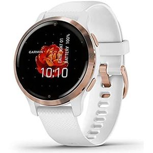 Garmin 010-02429-13 Venu 2S - multisport gps aangesloten horloge met amoled scherm - lange batterijduur (10 dagen) - roségoud / wit - 40 mm kast