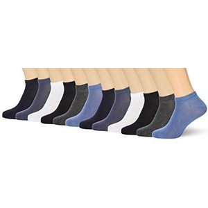 FM London Bamboo Trainer kousen en sokken (12 stuks) heren, meerkleurig (Dark Assorted 10), 39-42 EU, meerkleurig (Dark Assorted 10)