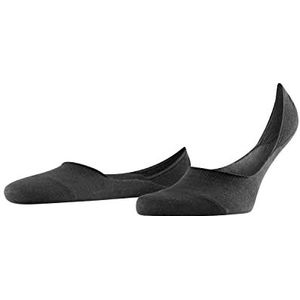 FALKE Heren Invisible Step Medium Cut Onzichtbare sokken, ademend, duurzaam, katoen, middelhoge hals, anti-slip-systeem op de hiel, glijdt niet in de schoen effen dun 1 paar, Zwart (Black 3000) -