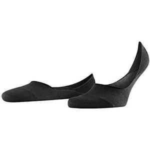 FALKE Step Medium Cut onzichtbare sokken voor heren, katoen, duurzaam, wit, zwart, meerdere kleuren, voetbescherming, middenhals, anti-slip systeem op de hiel, 1 paar, Zwart (Zwart 3000)