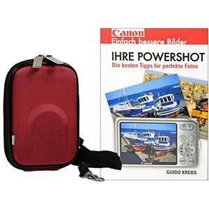 Cameratas, rood, set met fotoboek Canon PowerShot