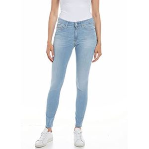 Replay Luzien Powerstretch dames jeans, Lichtblauw (010)