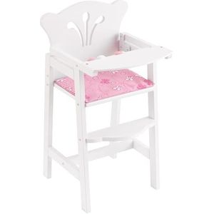 KidKraft Lil' Doll Kinderstoel van hout voor baby's, accessoires voor pop, speelgoed voor kinderen vanaf 3 jaar, 61101