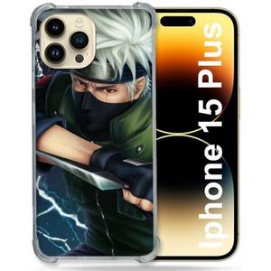 MagSafe-compatibele beschermhoes voor iPhone 15 Plus Manga Naruto Kakashi