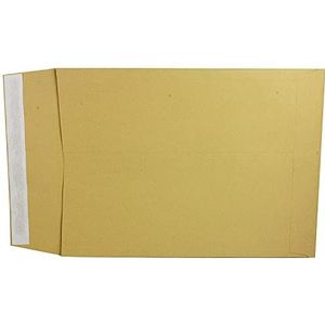 Q-Connect KF3528 Manilla envelop, 38,1 x 25,4 x 2,5 cm, zelfklevend, 100 stuks (import in het Verenigd Koninkrijk)