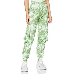 Unique 21 SAGE dames joggingbroek Neon Ti-Dye Print, Salie