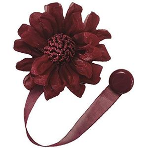 Home Collection MAF114 Magnetische bloem, polyester, bordeaux, 28 x 9 x 3,5 cm
